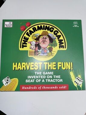 Never Used Vintage The Farming Game Board Game Weekend Farmer 1996 Complete